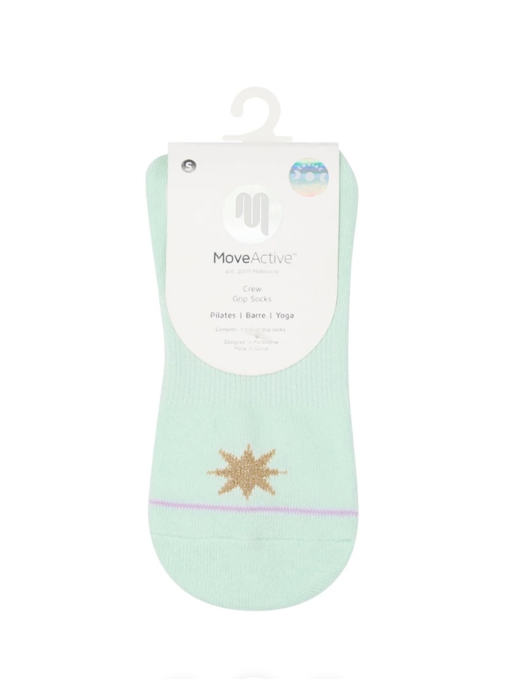 MoveActive Crew Grip Socks Zodiac Capricorn NWT